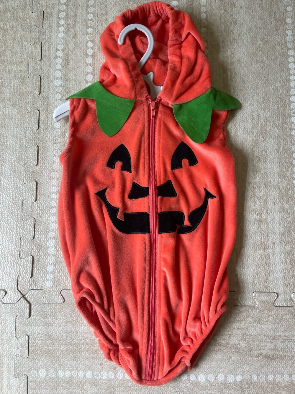 Baby Orange Pumpkin Hooded Halloween Costume